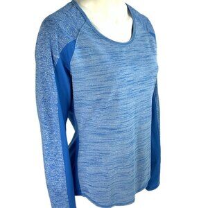 Athleta Long Sleeve Space Dye Work Out Top L